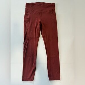 lululemon athletica Burgundy Leggings (009)